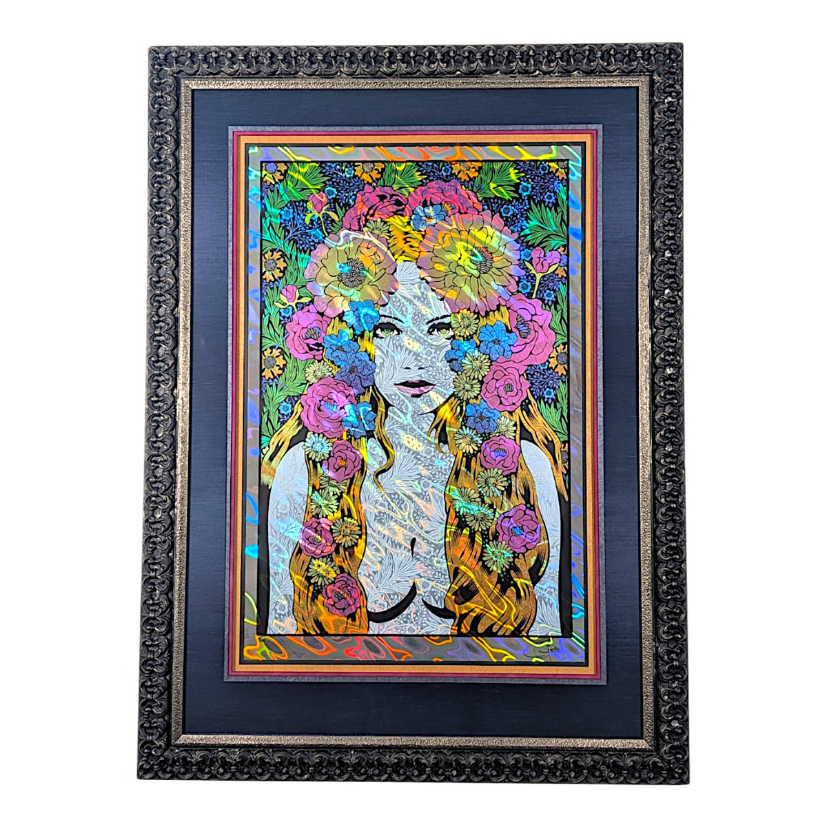 Chuck Sperry
Eleutheria (Lava Foil), 2017
Screen print on paper
44 x 32.5 x 1.25 in framed
Edition of 20

Hand signed + numbered by the artist. Custom framed by BPaul Studios & Designs with Tru Vue Conservation Grade 99% UV Protection Plexiglass.