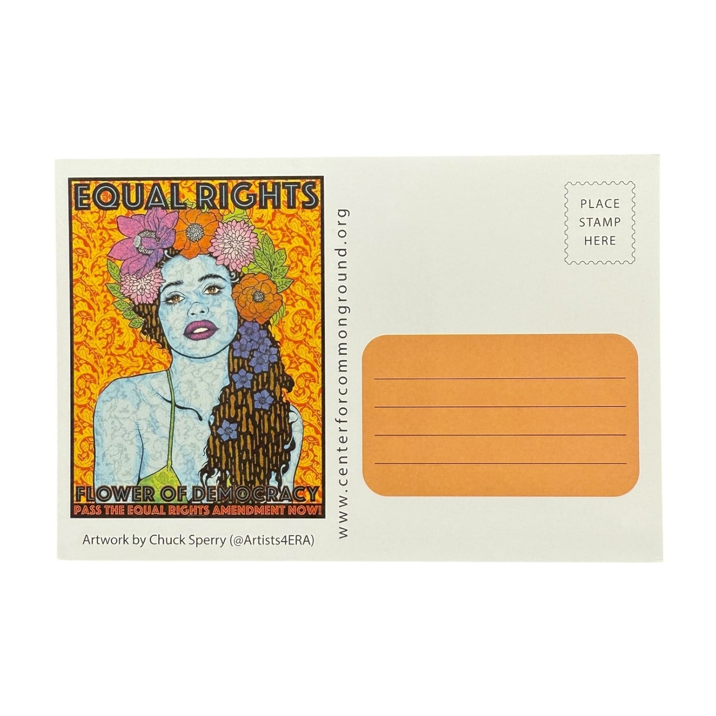 Chuck Sperry "Equal Rights" Postcard