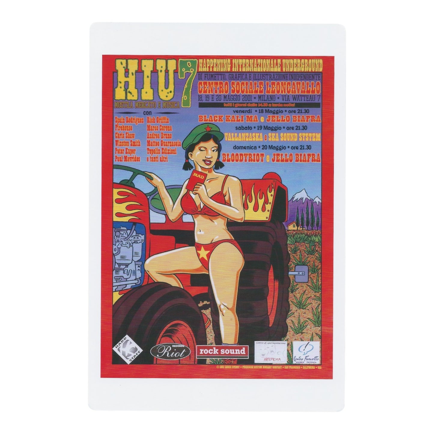 Chuck Sperry H.I.U. 2001 Art Card