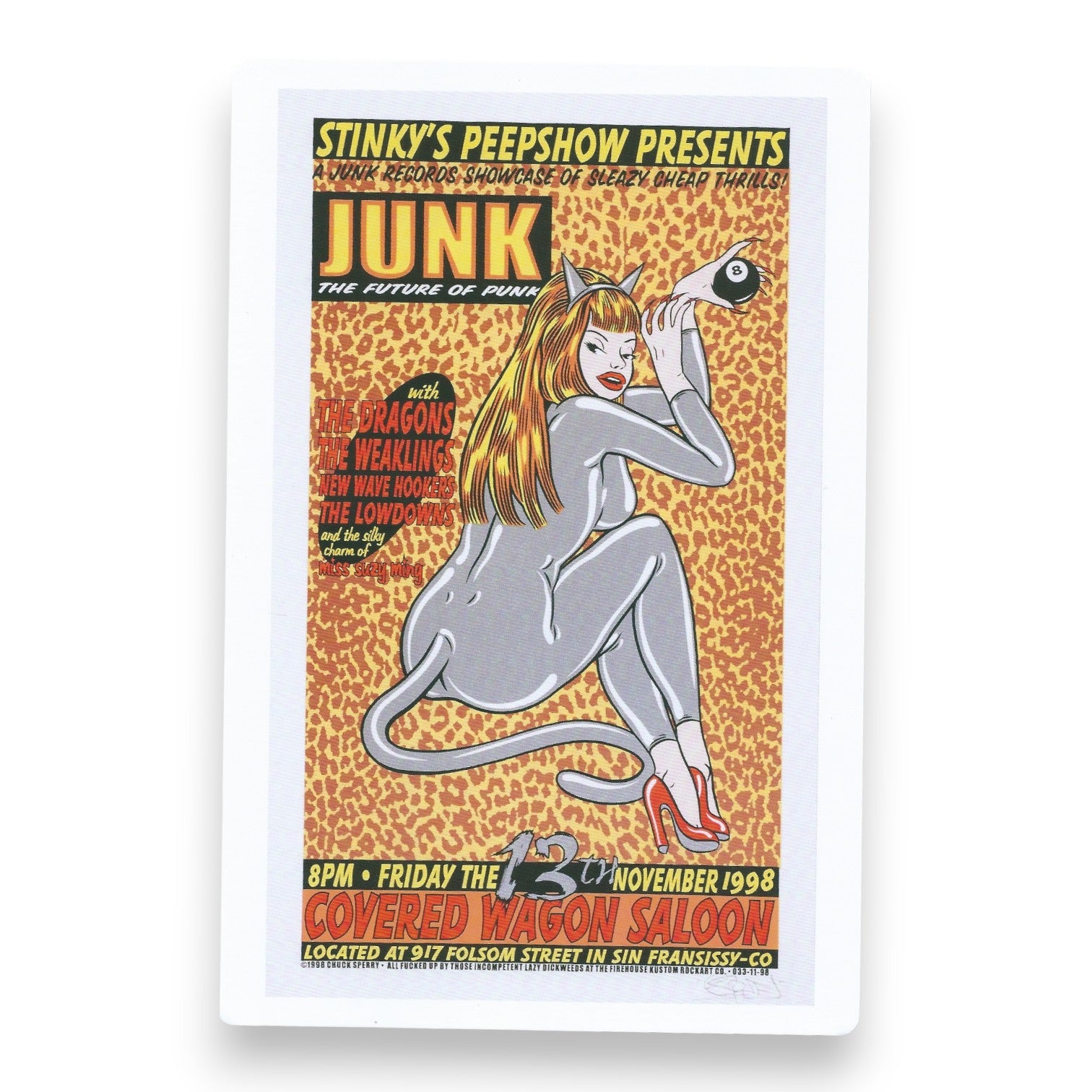 Chuck Sperry "Junk The Future of Punk" 1998 Art Card