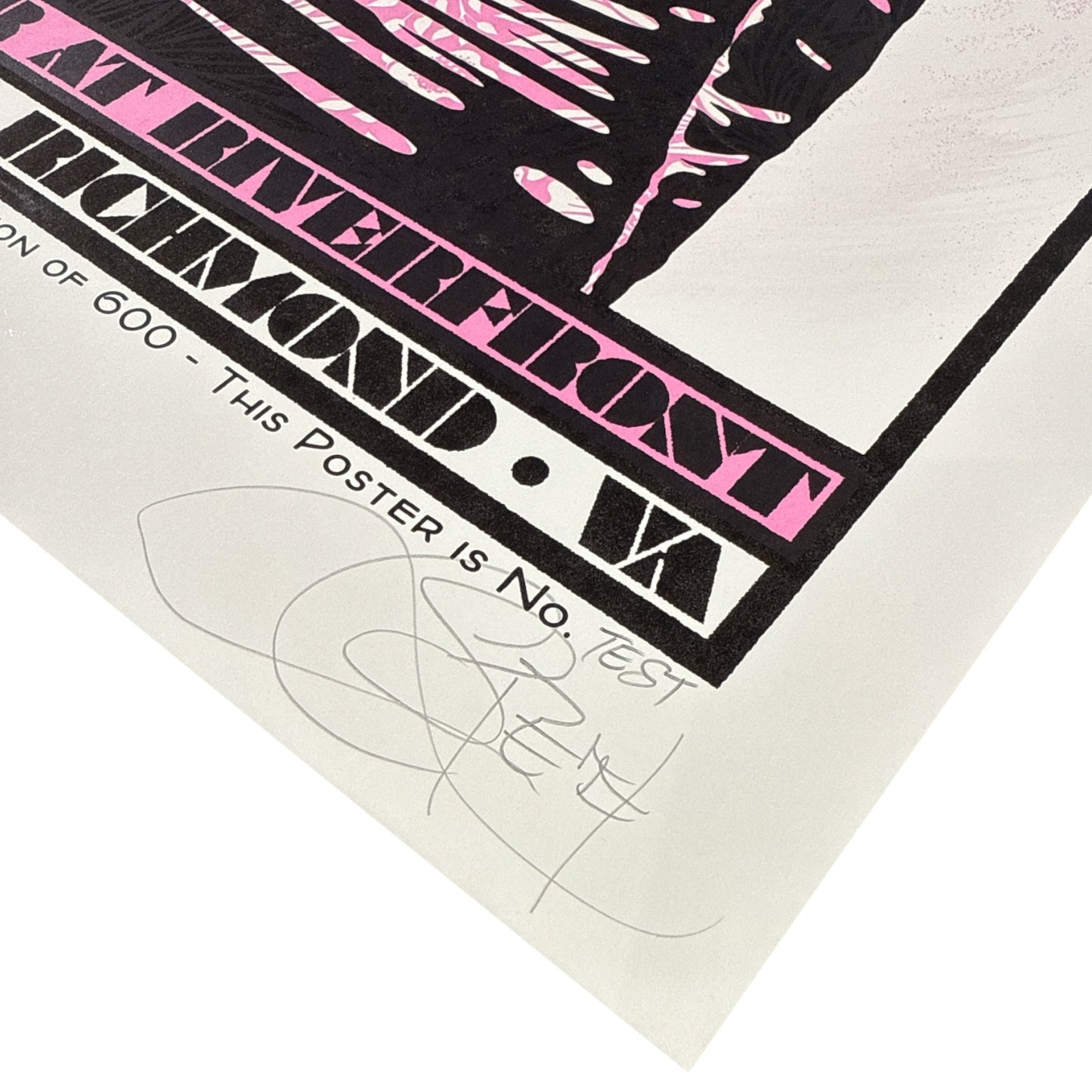 Chuck Sperry 
Juno (Pink), 2025 
Single color screen print on cream paper 
20 x 33.5 in 
Test Print 

Hand signed by the artist 

FROM CHUCK SPERRY 
Juno, Queen of the Gods, graces my Widespread Panic poster for Richmond, Virginia. Mother Goddess, central to the earliest rites that dressed our beliefs in human form. Dancing and losing oneself in music connects us to one of the earliest forms of ritual practice.