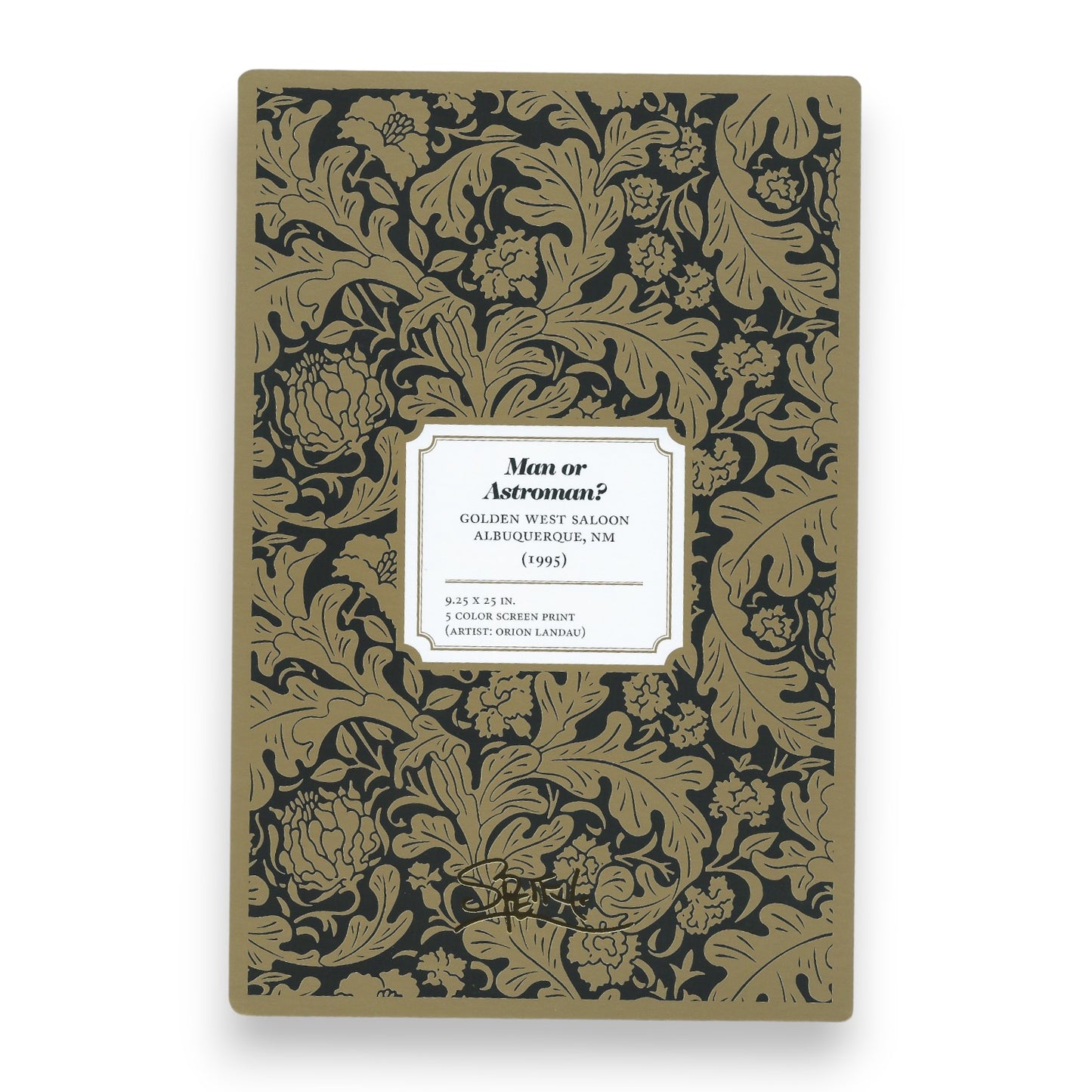 Chuck Sperry "Man or Astroman" 1995 Art Card