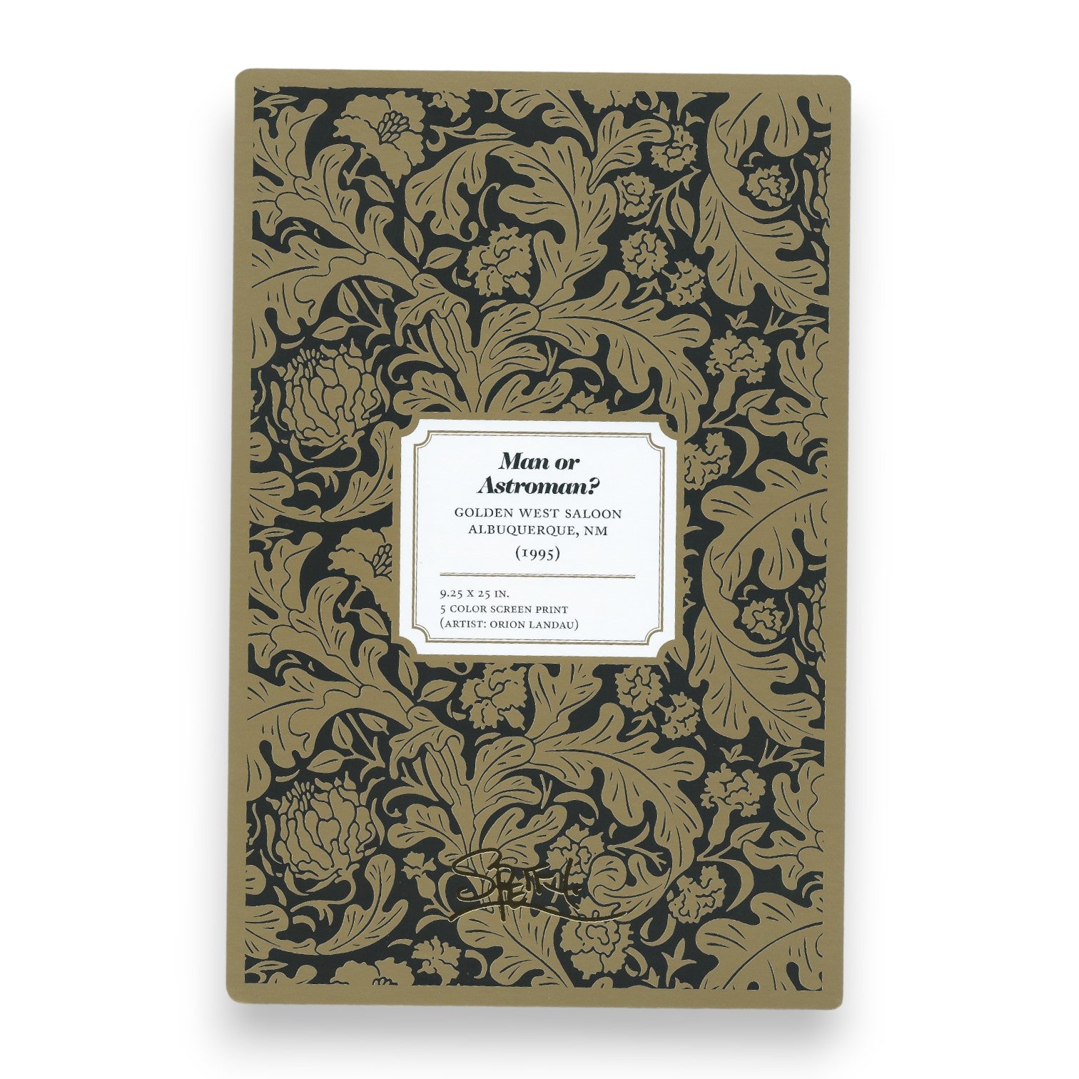 Chuck Sperry "Man or Astroman" 1995 Art Card