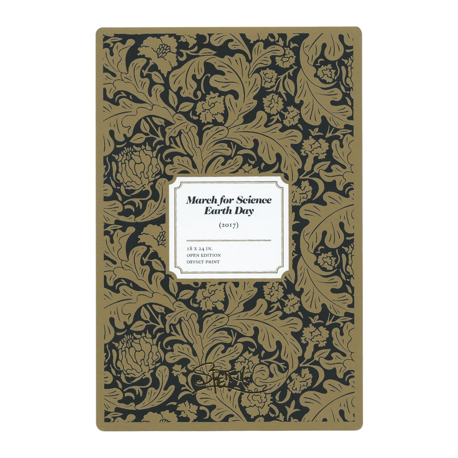 Chuck Sperry March for Science Earth Day 2017 Art Card