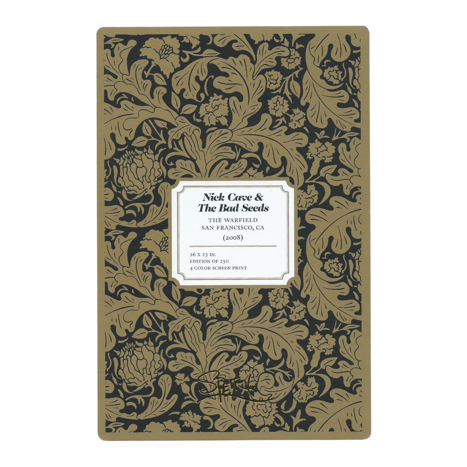 Chuck Sperry Nick Cave & the Bad Seeds 2008 Art Card