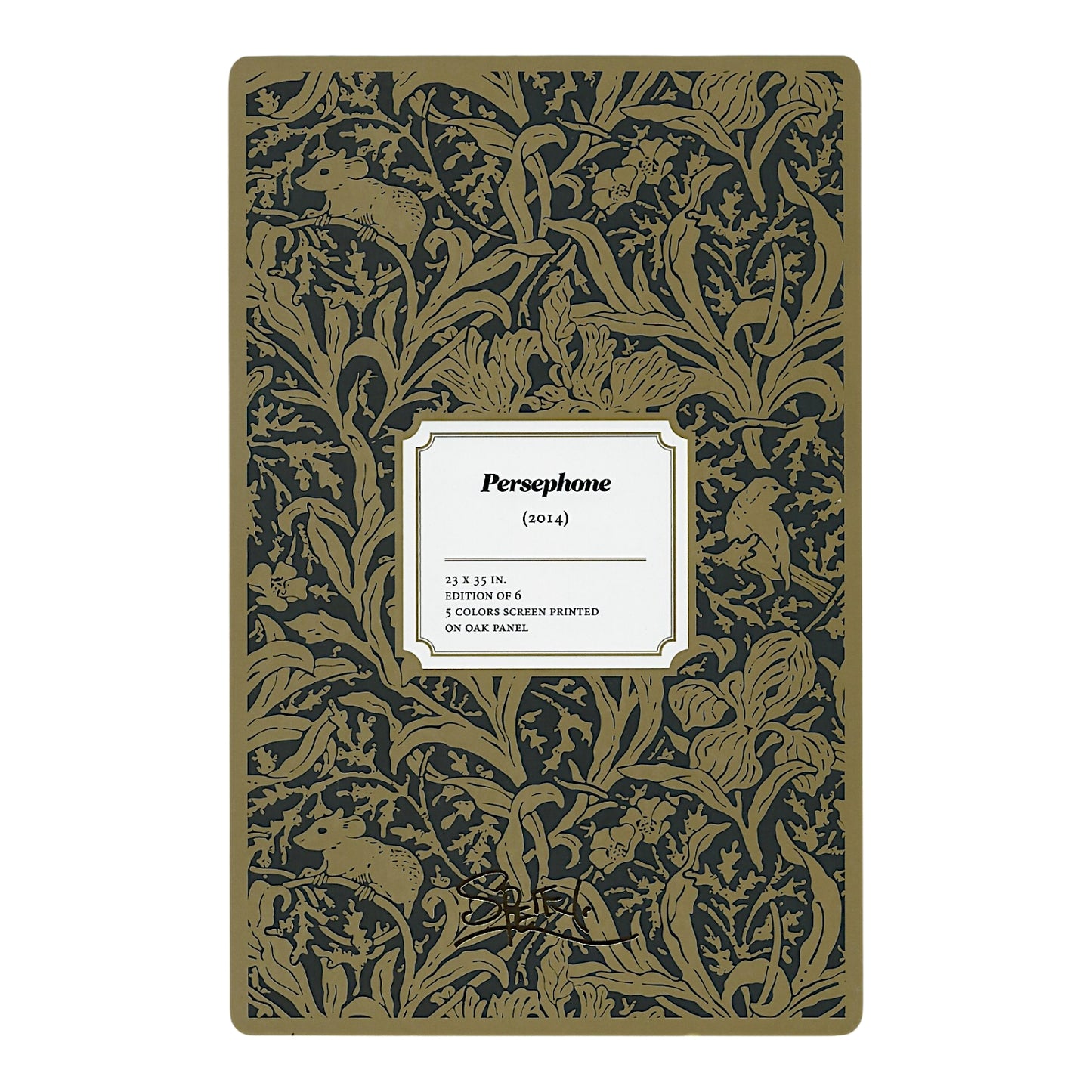 Chuck Sperry Persephone 2014 Art Card Approx. 8.5 x 5.5 in