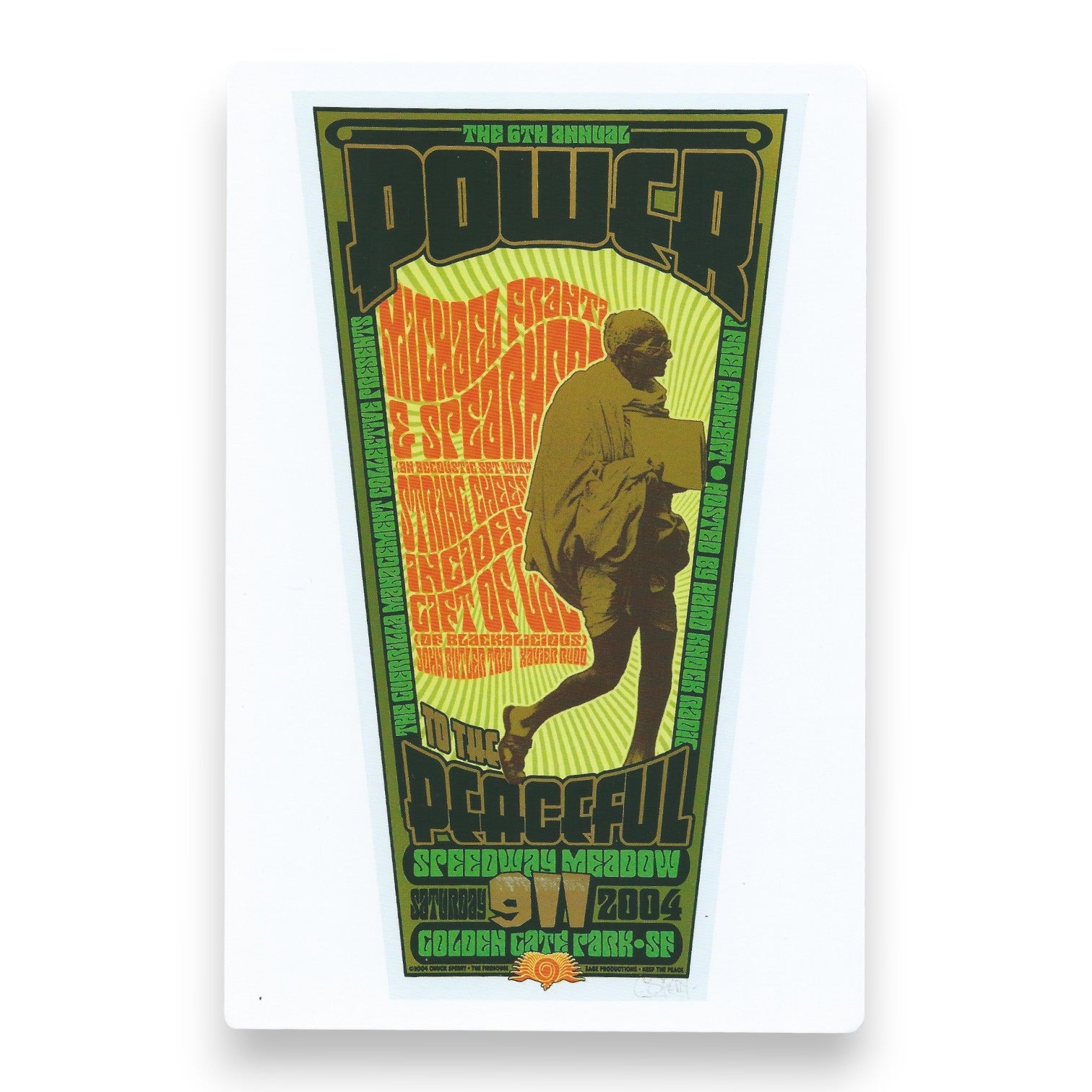 Chuck Sperry Power to the Peaceful 2004 Art Card