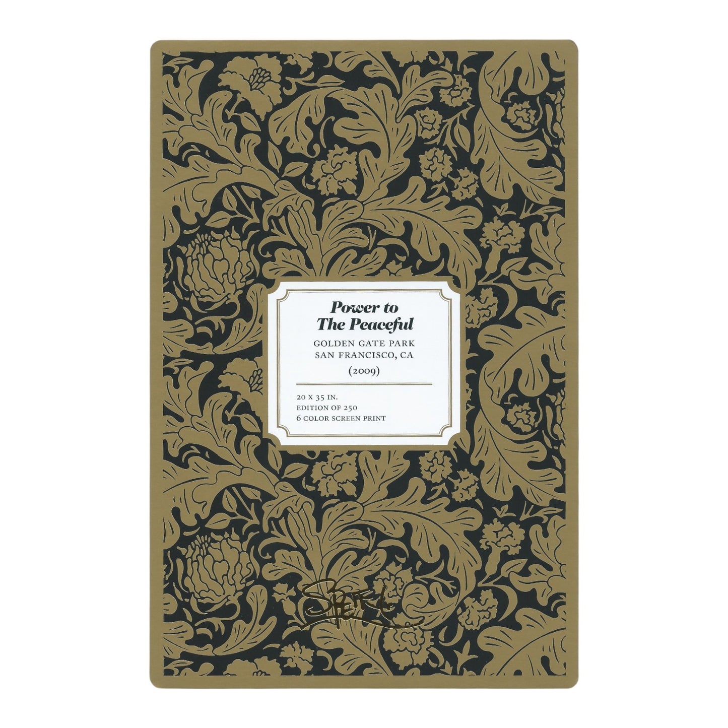 Chuck Sperry Power to the Peaceful 2009 Art Card