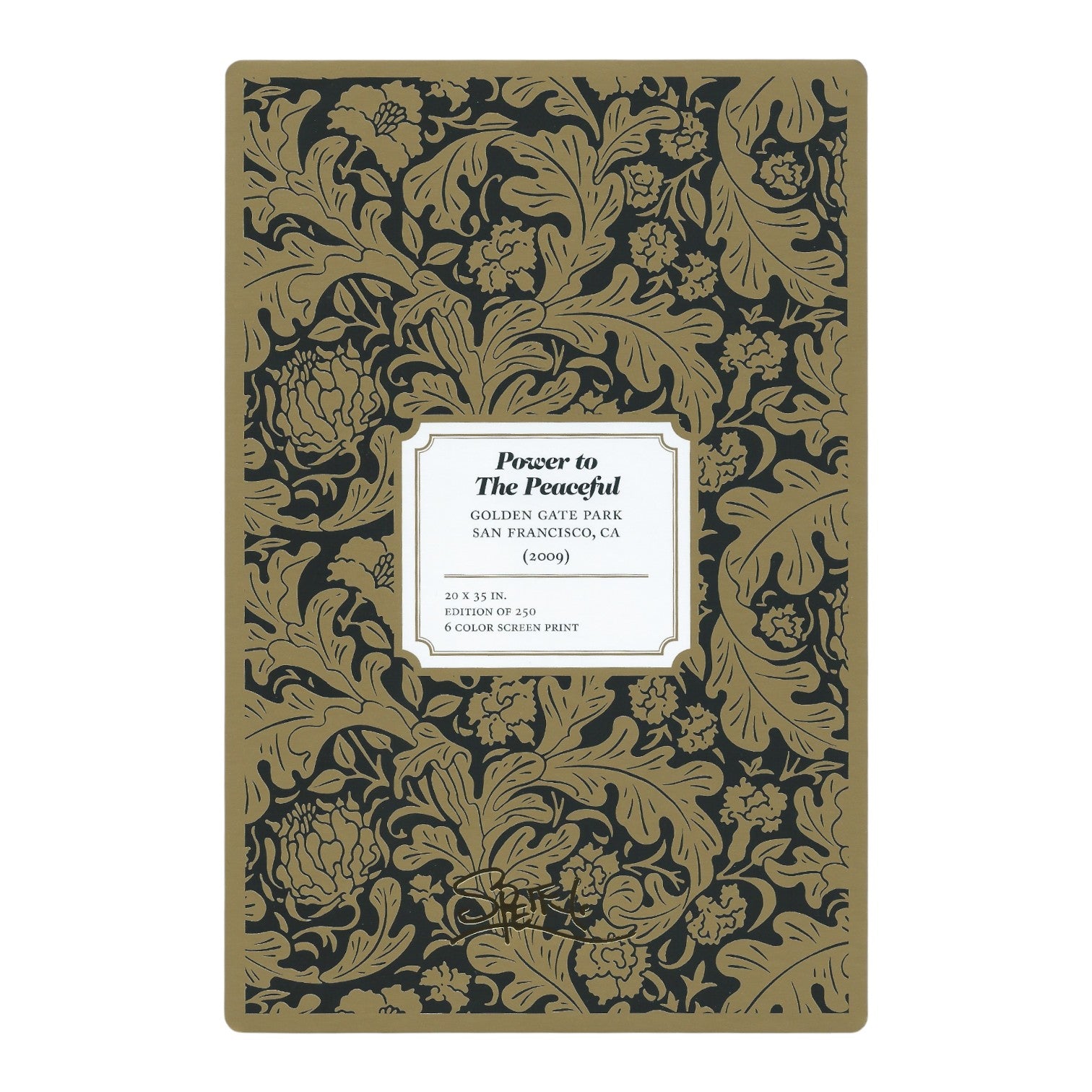 Chuck Sperry Power to the Peaceful 2009 Art Card