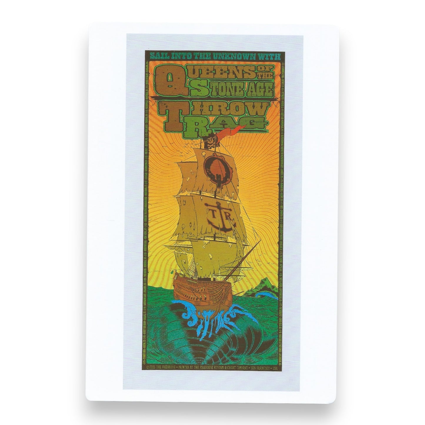 Chuck Sperry "Queens of the Stone Age / Throw Rag" 2005 Art Card