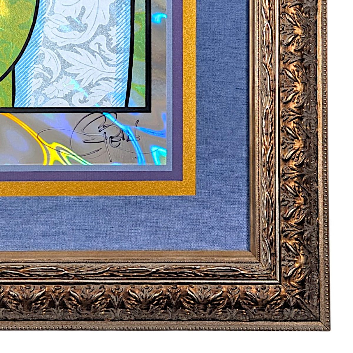 Chuck Sperry
Sappho (Lava Foil), 2022
Screen print on paper
41.25 x 30.25 x 1.5 in framed
Edition of 20

Hand signed + numbered by the artist. Custom framed by Firehouse 19 Studios with Tru Vue Conservation Grade 99% UV Protection Plexiglass.