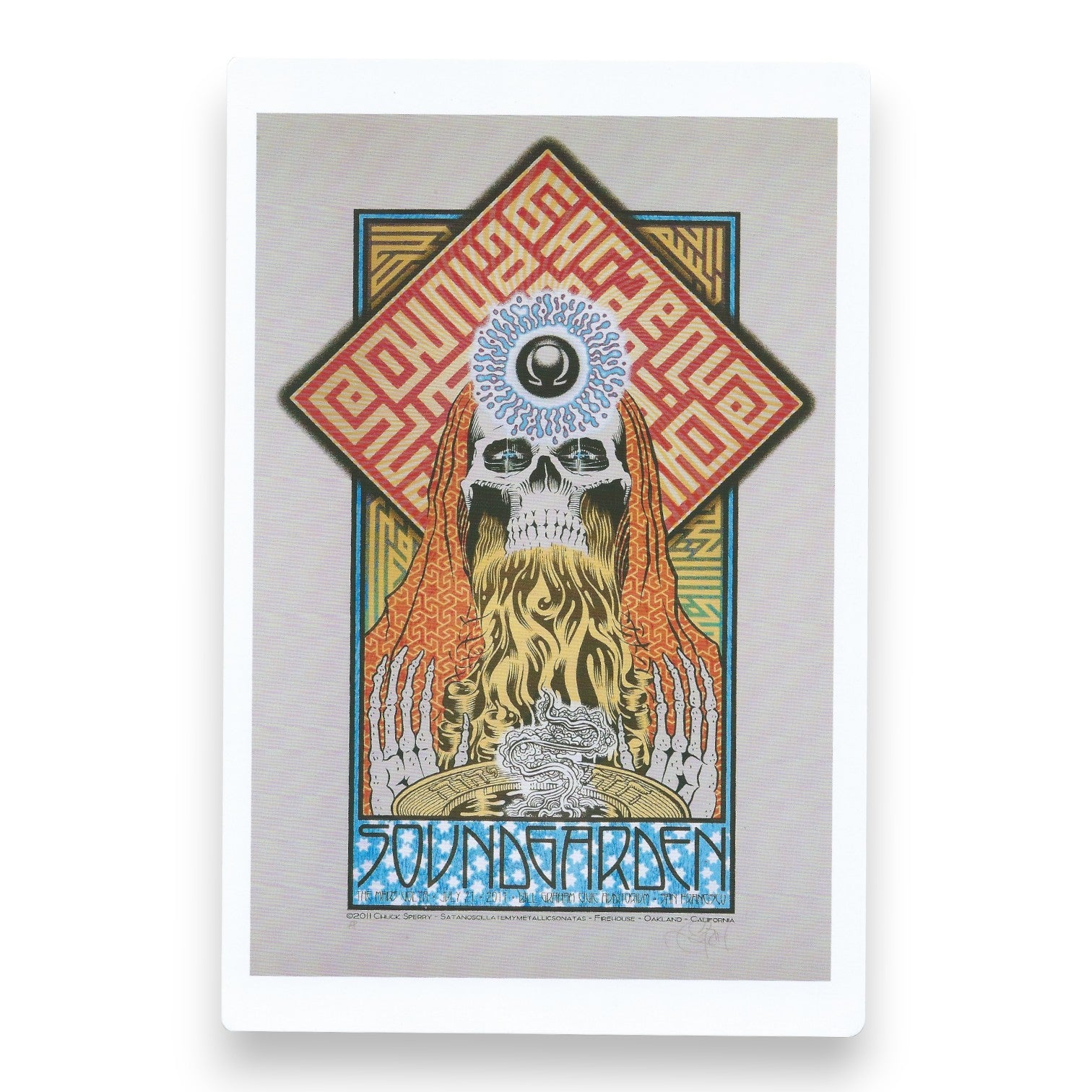 Chuck Sperry Soundgarden 2011 Art Card