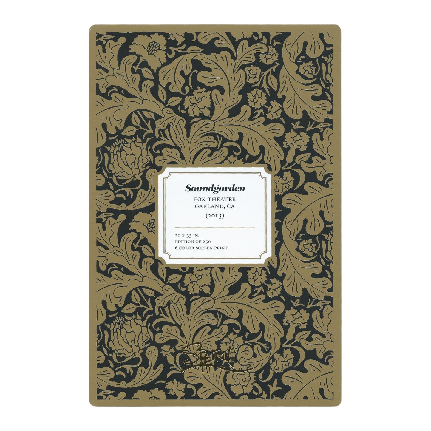 Chuck Sperry Soundgarden 2013 Art Card