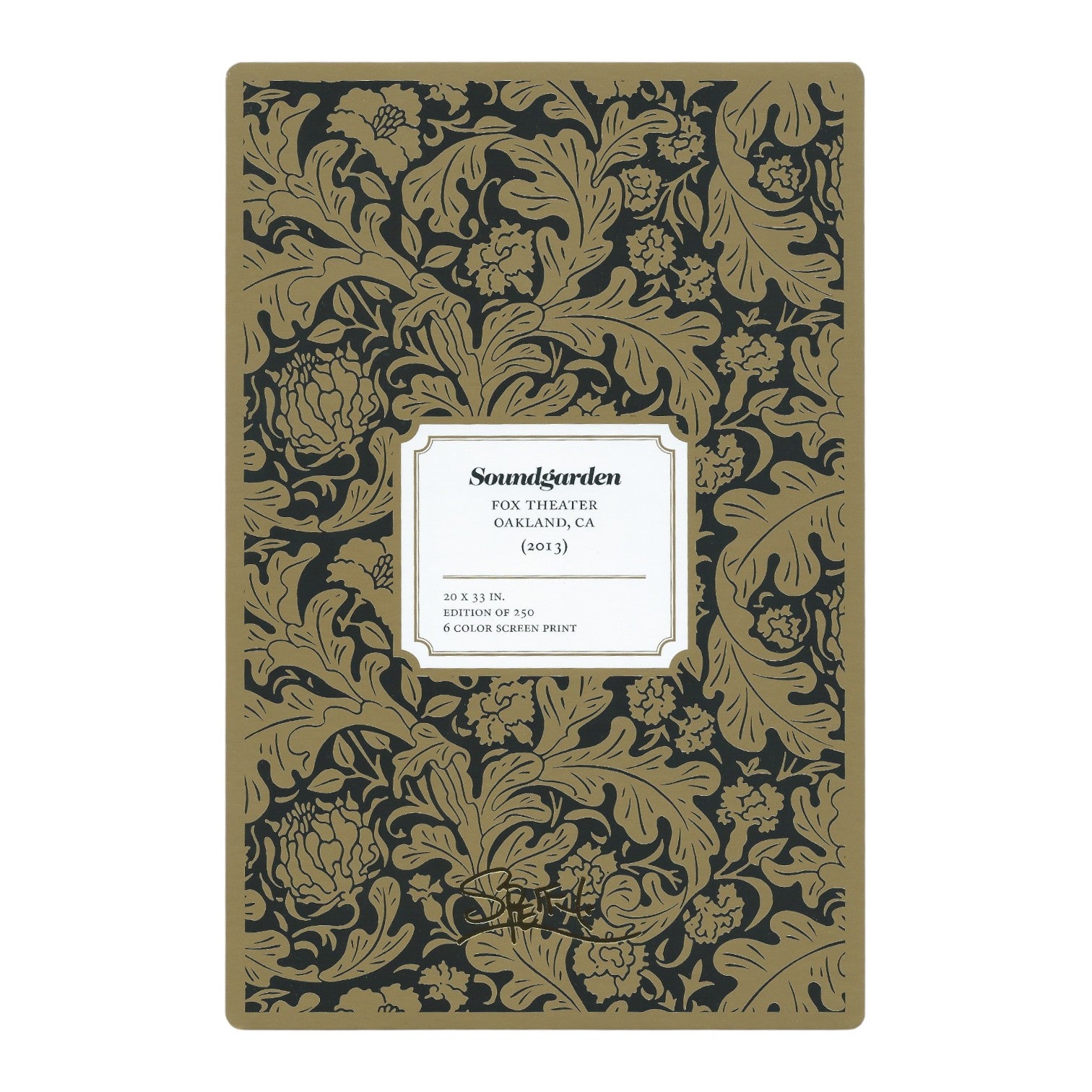 Chuck Sperry Soundgarden 2013 Art Card