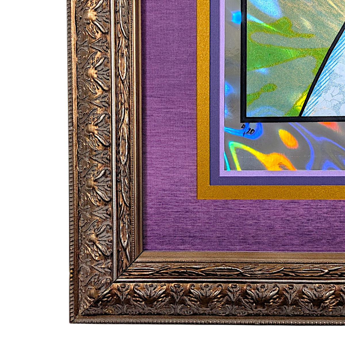 Chuck Sperry
Syrinx (Lava Foil), 2022
Screen print on paper
41.5 x 30.25 x 1.5 in framed
Edition of 20

Hand signed + numbered by the artist. Custom framed by Firehouse 19 Studios with Tru Vue Conservation Grade 99% UV Protection Plexiglass.