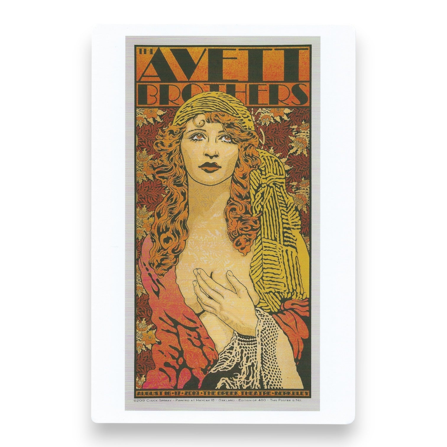 Chuck Sperry Avett Brothers 2019 Art Card