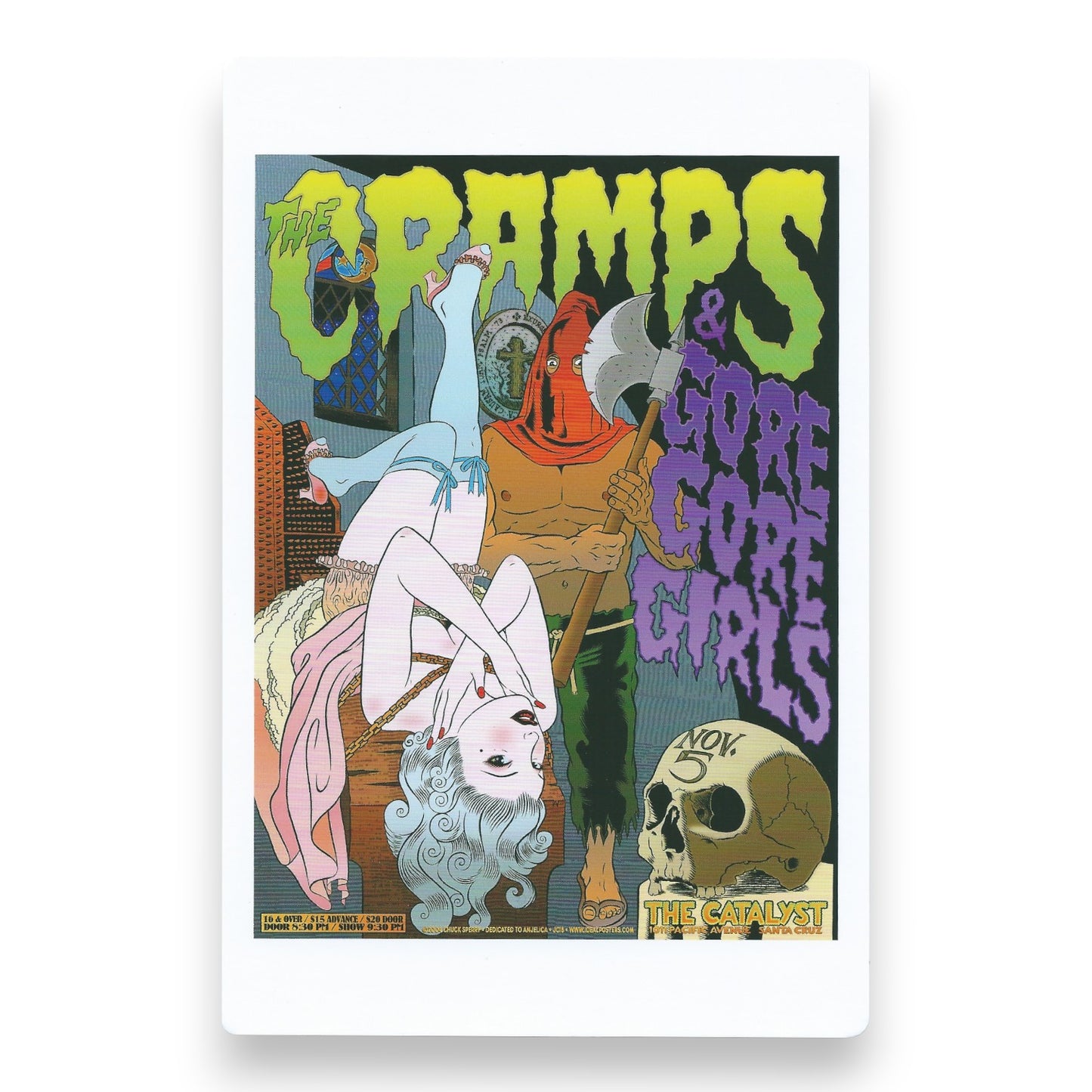 Chuck Sperry The Cramps Gore Gore Girls 2004 Art Card