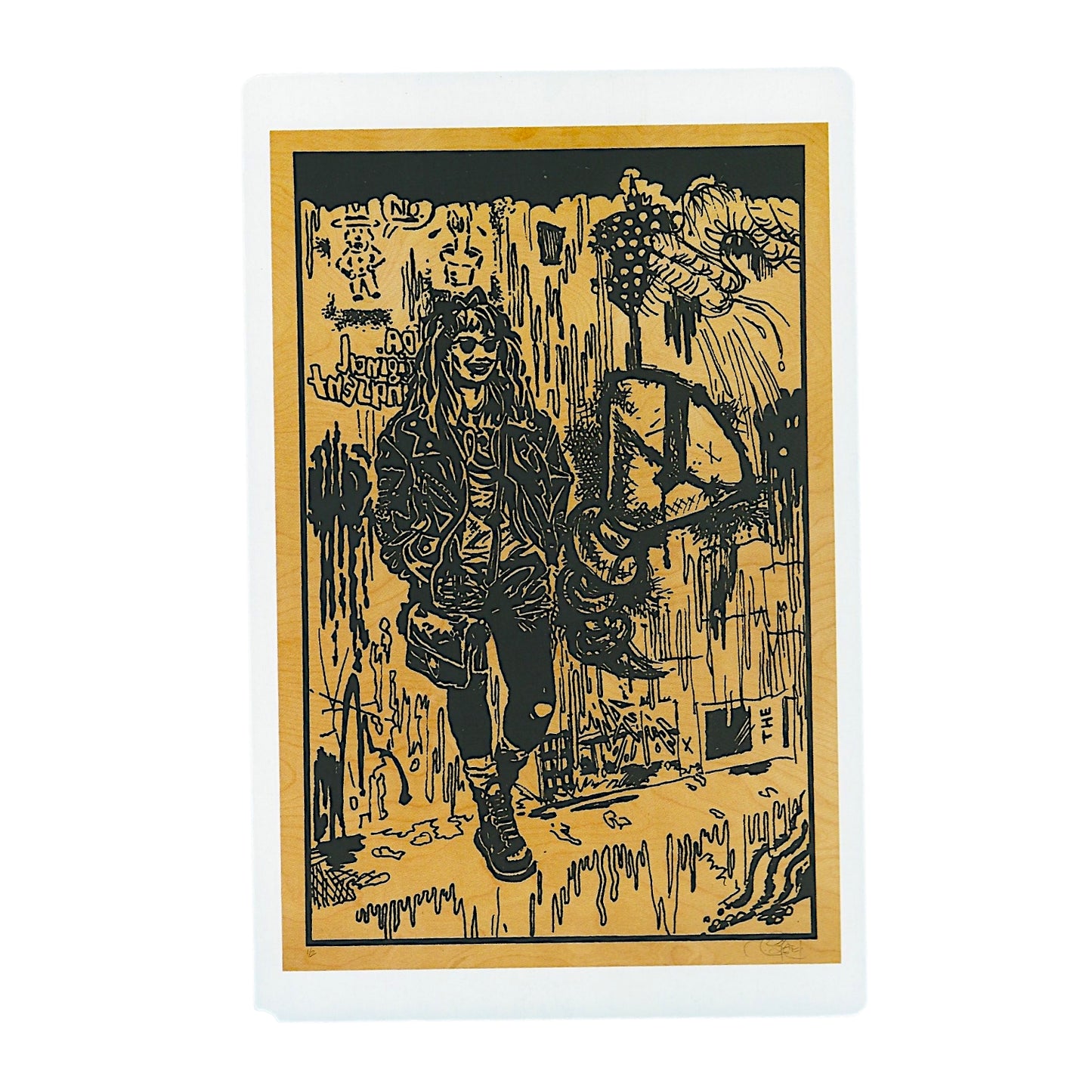 Chuck Sperry The Original Delinquent 2012 Art Card Approx. 8.5 x 5.5 in