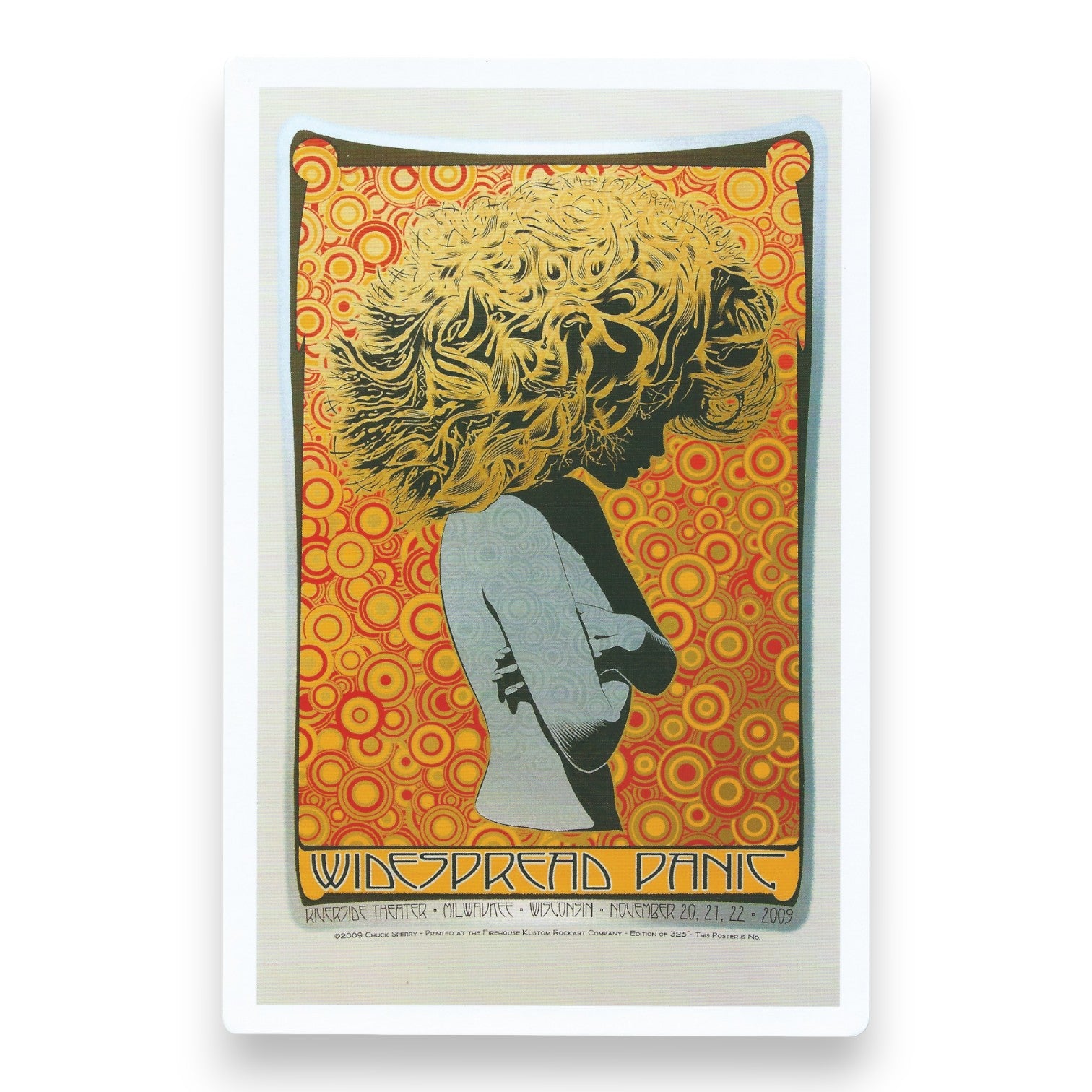 Chuck Sperry Widespread Panic 2009 Art Card 