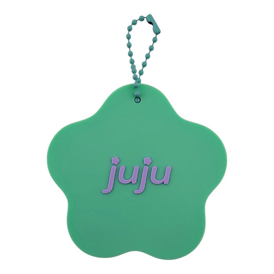 CJ Hendry Animal Print JuJu Keychain (Green & Purple)