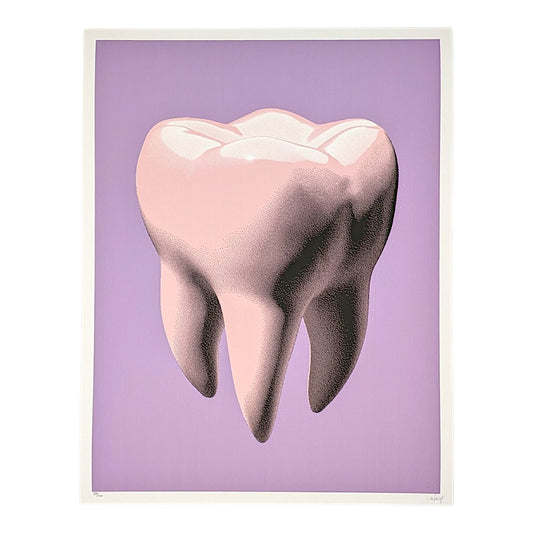 CJ Hendry
Pastel Salon 94 - Tooth (Pink on Purple), 2026
Archival pigment print on fine art paper
14 x 18 in
Edition of 100

Hand signed + numbered by the artist. Accompanied by original Pastel Salon 94 tube.