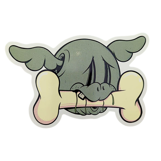 D*Face D*Dog (With Bone) Sticker

5 x 3" die cut vinyl sticker