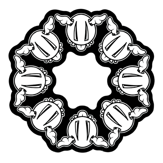 D*Face D*Dog Ring Sticker