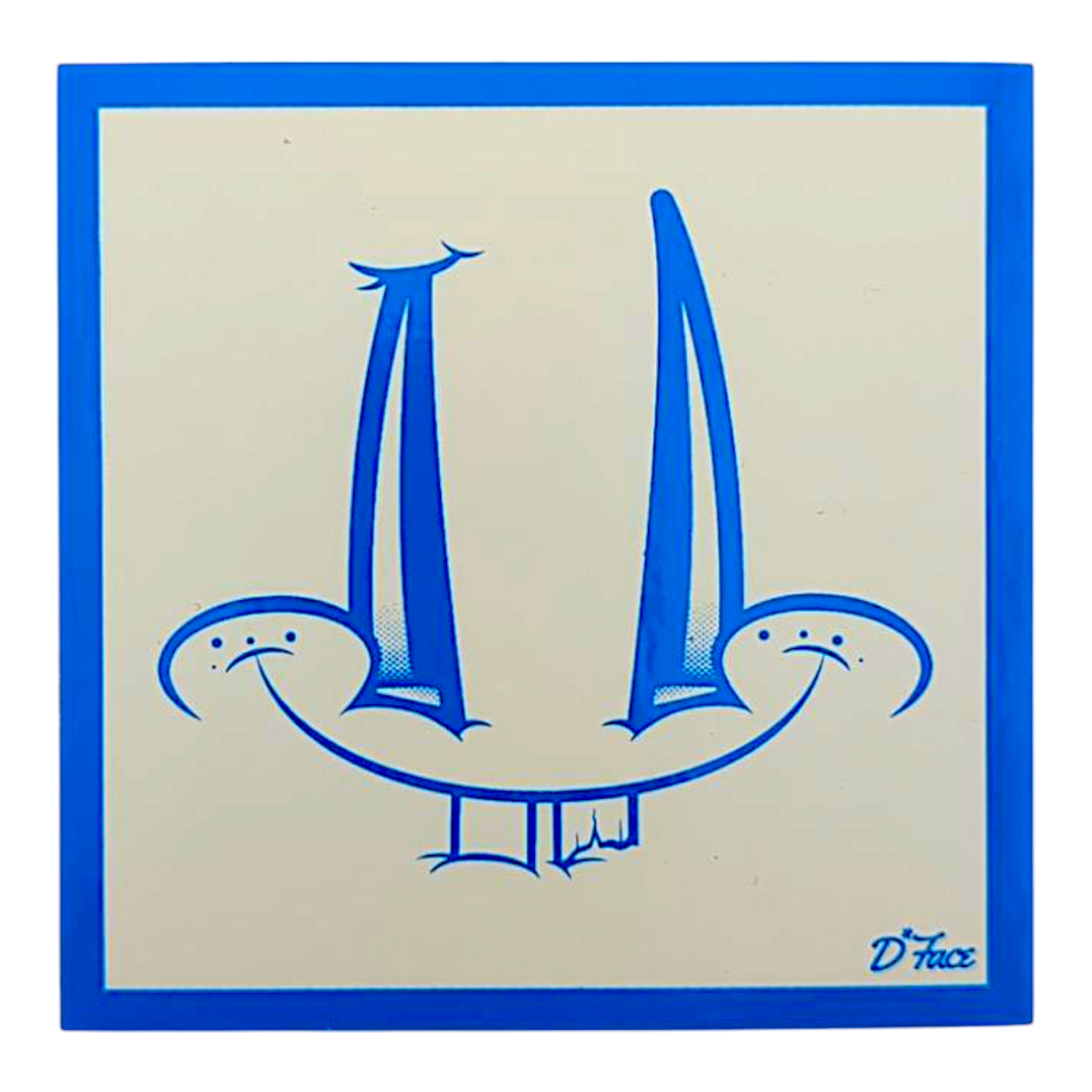 D*Face Smiley Face (Blue) Sticker

3 x 3" vinyl sticker
