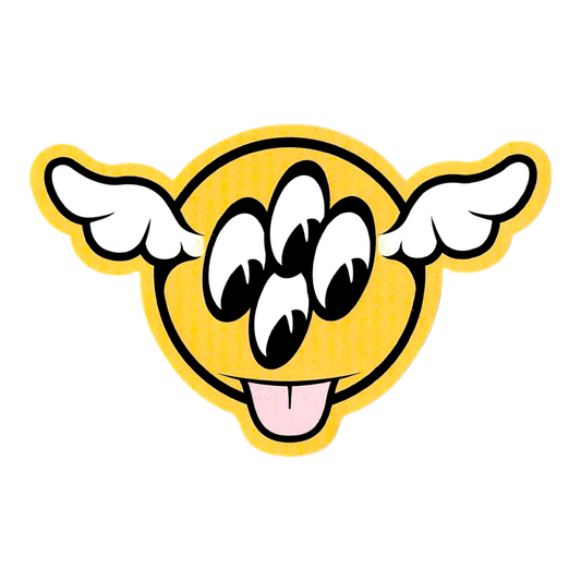 D*Face Four-Eyed D*Dog (Yellow) Sticker