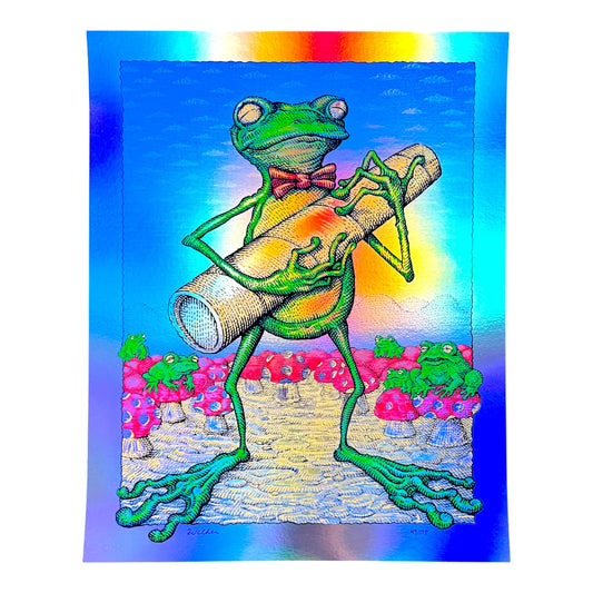 Dave Welker "Poster Frog (Foil)" Print