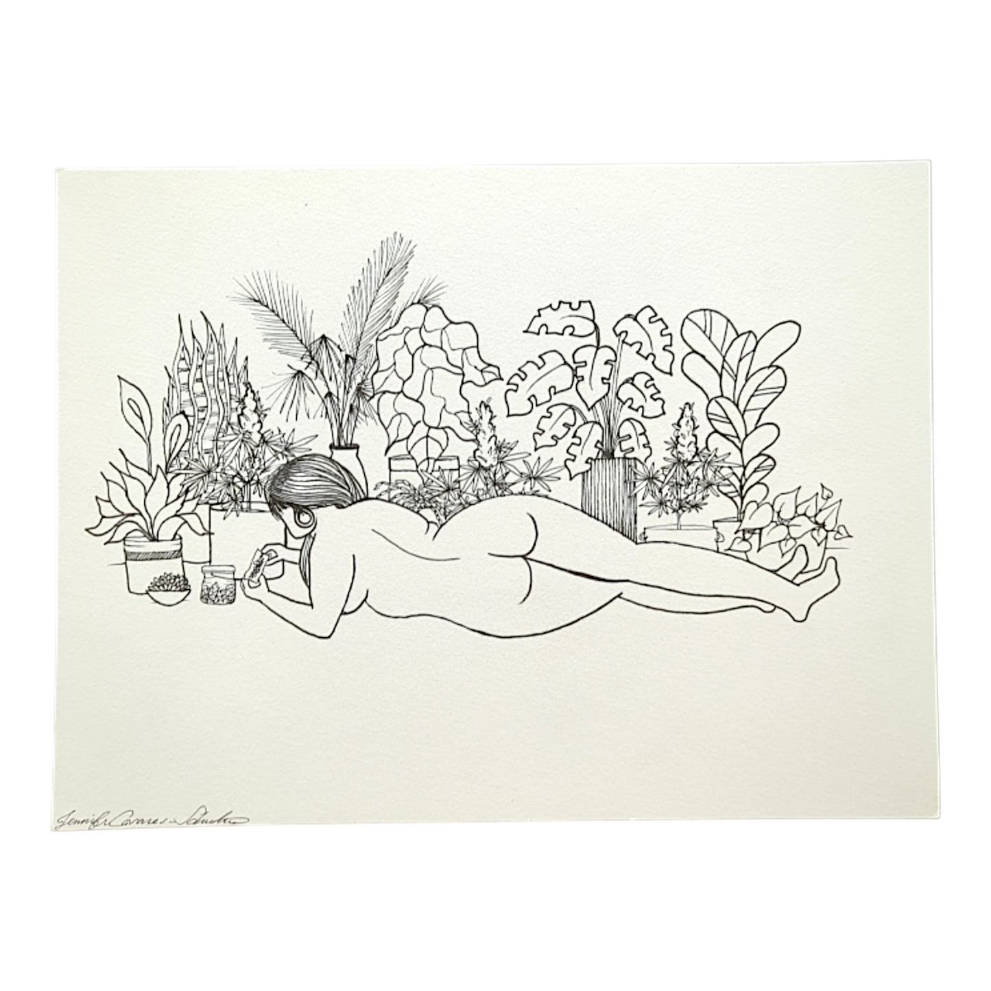 Dear Mrs. Fantasy "Avant Gardener" Original on Paper