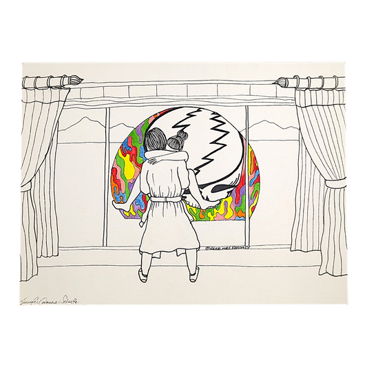 Dear Mrs. Fantasy "Just Gotta Poke Around" Watercolor