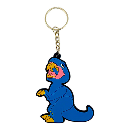 Elbo
Blue Dino
Silicone Keychain 
Aprox. 2 x 3 in