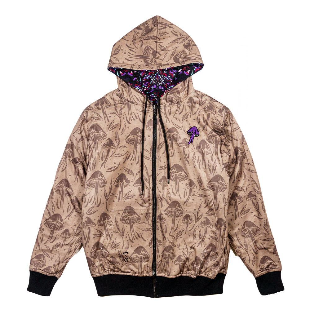 Ellie Paisley x Grassroots Bear Reversible Zip Up Hoodie
- Fully Reversible
- Sublimation Printing
- Embroidered Accents
- Armpit Stash Pocket
- Zipper Closure
- Limited Edition of 150