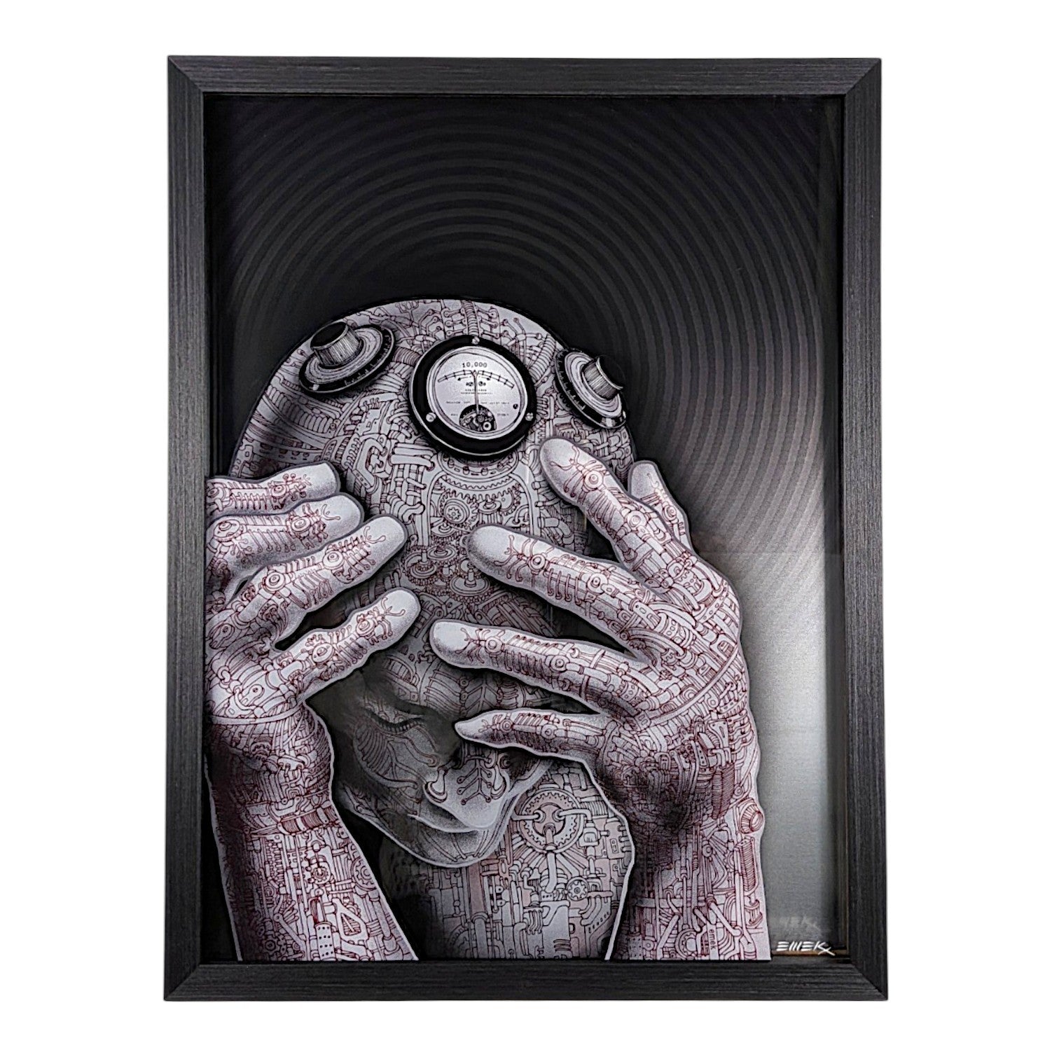 Emek Cyberman, 2026 Archival pigment on four separate layers of acrylic and aluminum panels 18 x 24 in Edition of 150 Hand signed on verso by the artist
