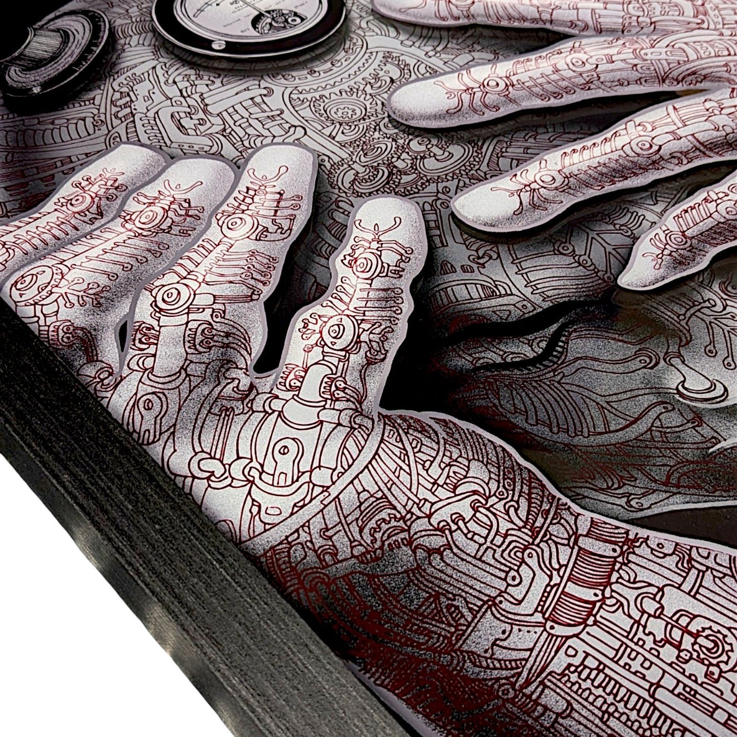 Emek Cyberman, 2026 Archival pigment on four separate layers of acrylic and aluminum panels 18 x 24 in Edition of 150 Hand signed on verso by the artist