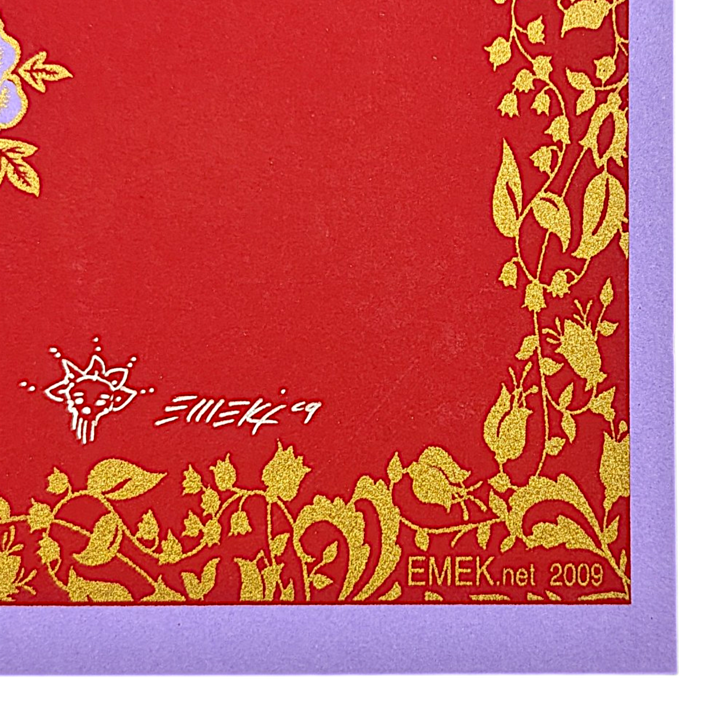 Emek
Jane's Addiction, Gorge 2009
Laser cut screen print over foil paper
13 x 24 in
Edition of 125

Hand signed, numbered, dated + doodled by the artist 