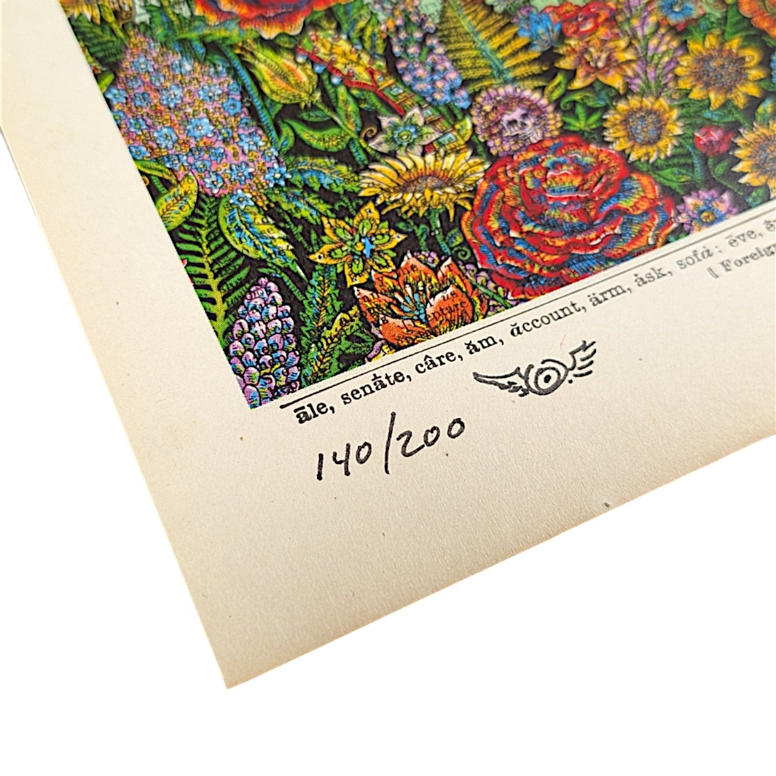 Emek Ladybug, 2026 Print on Vintage Dictionary Page 8.5 x 12 in Edition of 200 Hand signed, numbered + hand embellished by the artist