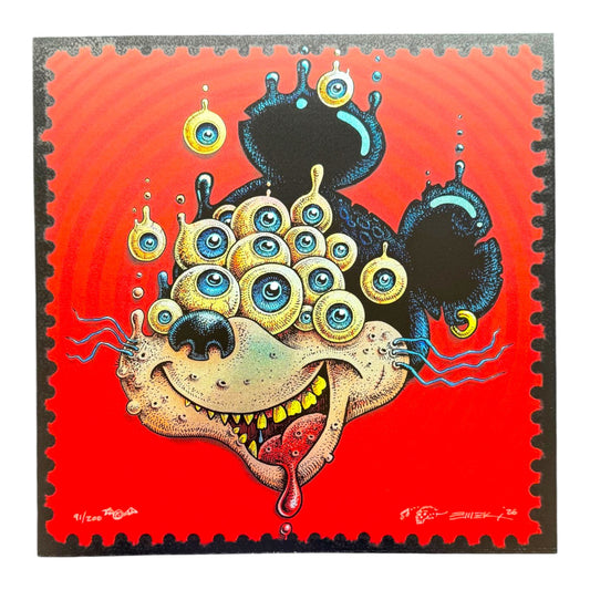 EMEK
MickEye Mouse, 2026
Print on sparkle foil paper
12 x 12 in

Hand signed + numbered by the artist