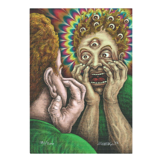 Emek
Not Again, 2022 
Print on Perforated Blotter Paper 
6.25 x 9 in 
Edition of 200 

Hand signed, numbered + dated by the artist