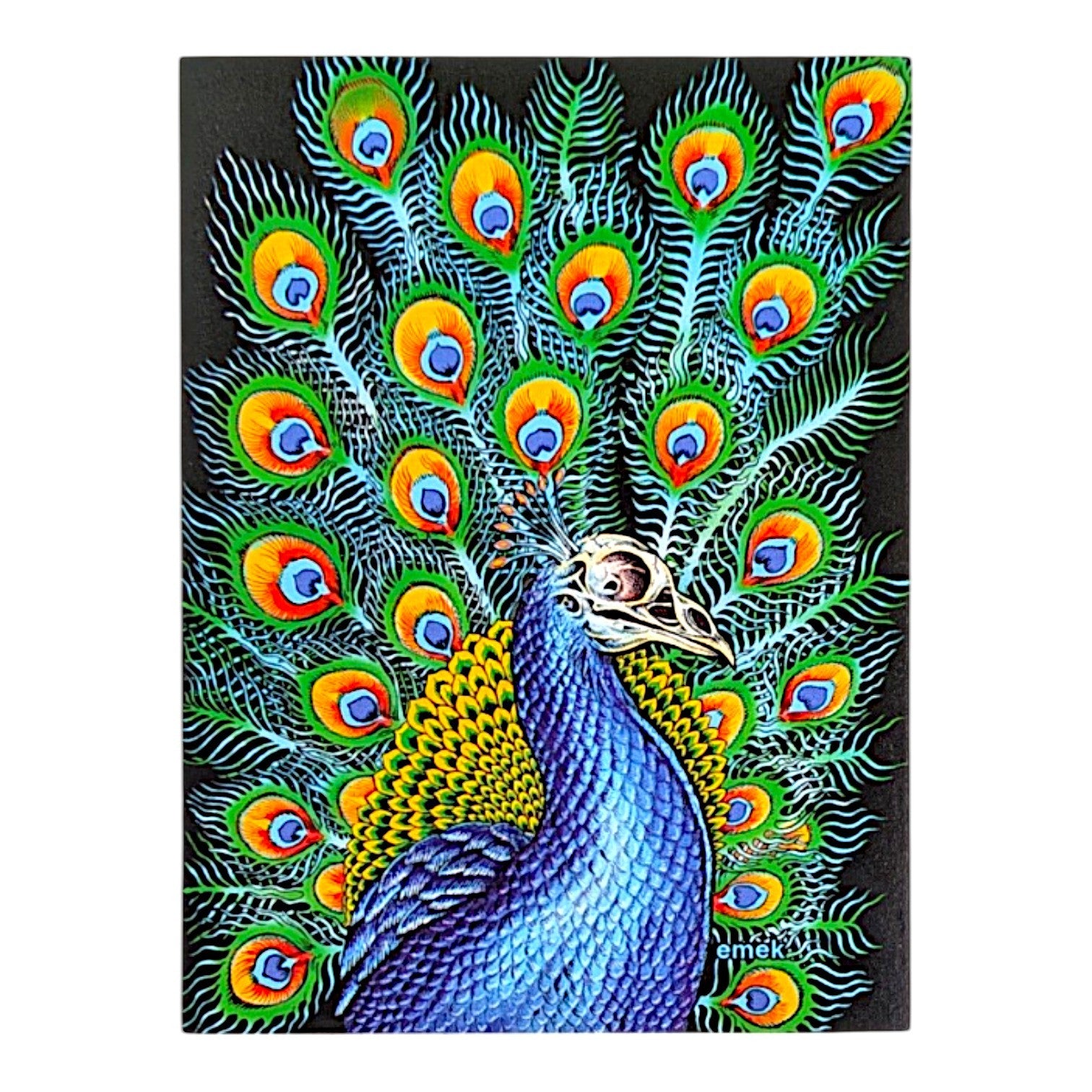 Emek  "Peacock" Holographic Sticker