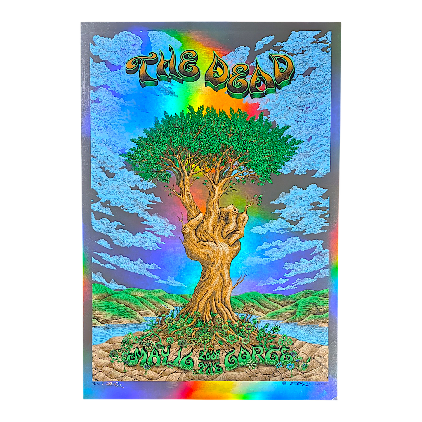 Emek
The Dead, Gorge 2009 (Peace Tree)
Screen print on foil paper
17 x 25 in
Edition of 30

Hand signed, numbered, dated + doodled by the artist

*Minor imperfection (bottom right) - Please contact us if you would like a condition report + additional photos / videos
