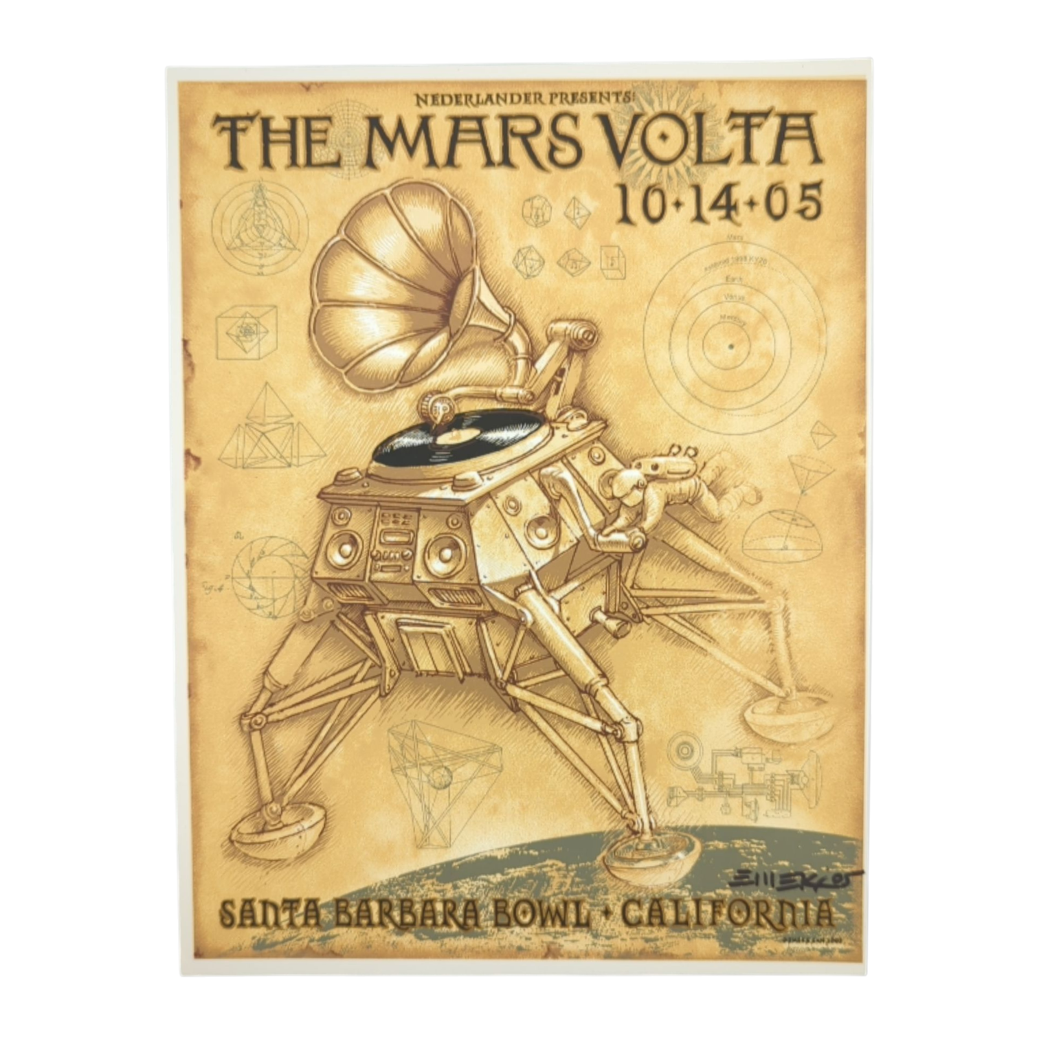 Emek 
The Mars Volta 
Santa Barbara, California 2005 
Gicleé Print on Archival Paper with Straight Cut Edges 
6.5 x 8.5 in 

Hand signed + dated by the artist