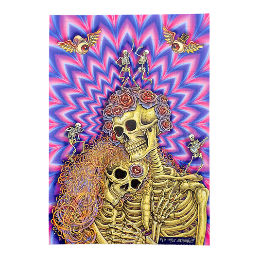 Emek
They Loved Each Other (Eye Fry), 2025 
Print on Perforated Blotter Paper 
6.25 x 9 in 
Printer's Proof Edition of 25 

Hand signed, numbered + dated by the artist
