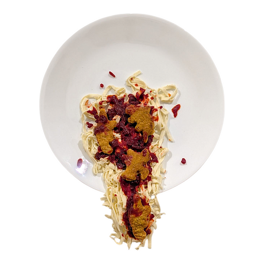 Eriko Kobayashi "American Meal Spill" Sculpture