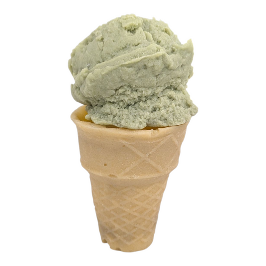 Eriko Kobayashi "Cake Cone + Ice Cream Scoop (Pistachio)" Sculpture