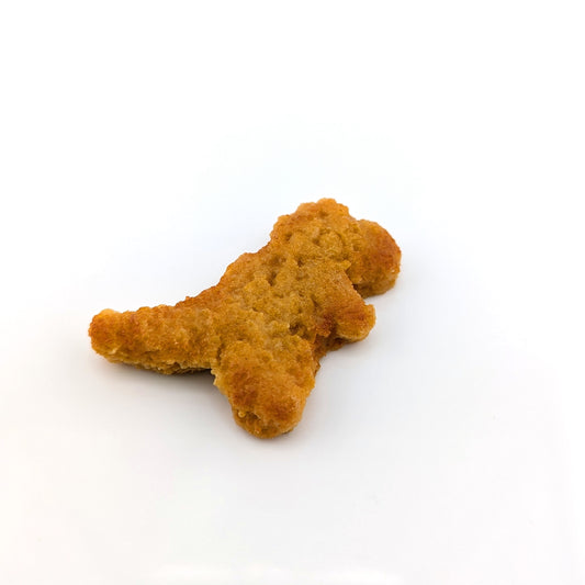 Eriko Kobayashi
Dino Nugget, 2024
Glass Sculpture
Approx 52 x 48 x 11 mm

From Eriko Kobayashi's Hyper-Realistic Glass Food Series