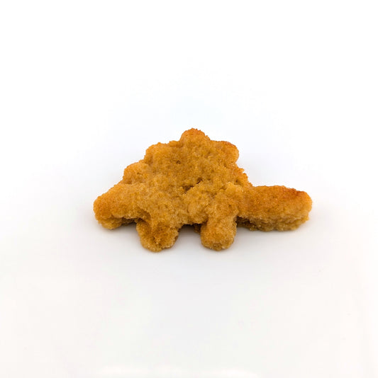 Eriko Kobayashi
Dino Nugget, 2024
Glass Sculpture
Approx 58 x 38 x 10 mm

From Eriko Kobayashi's Hyper-Realistic Glass Food Series