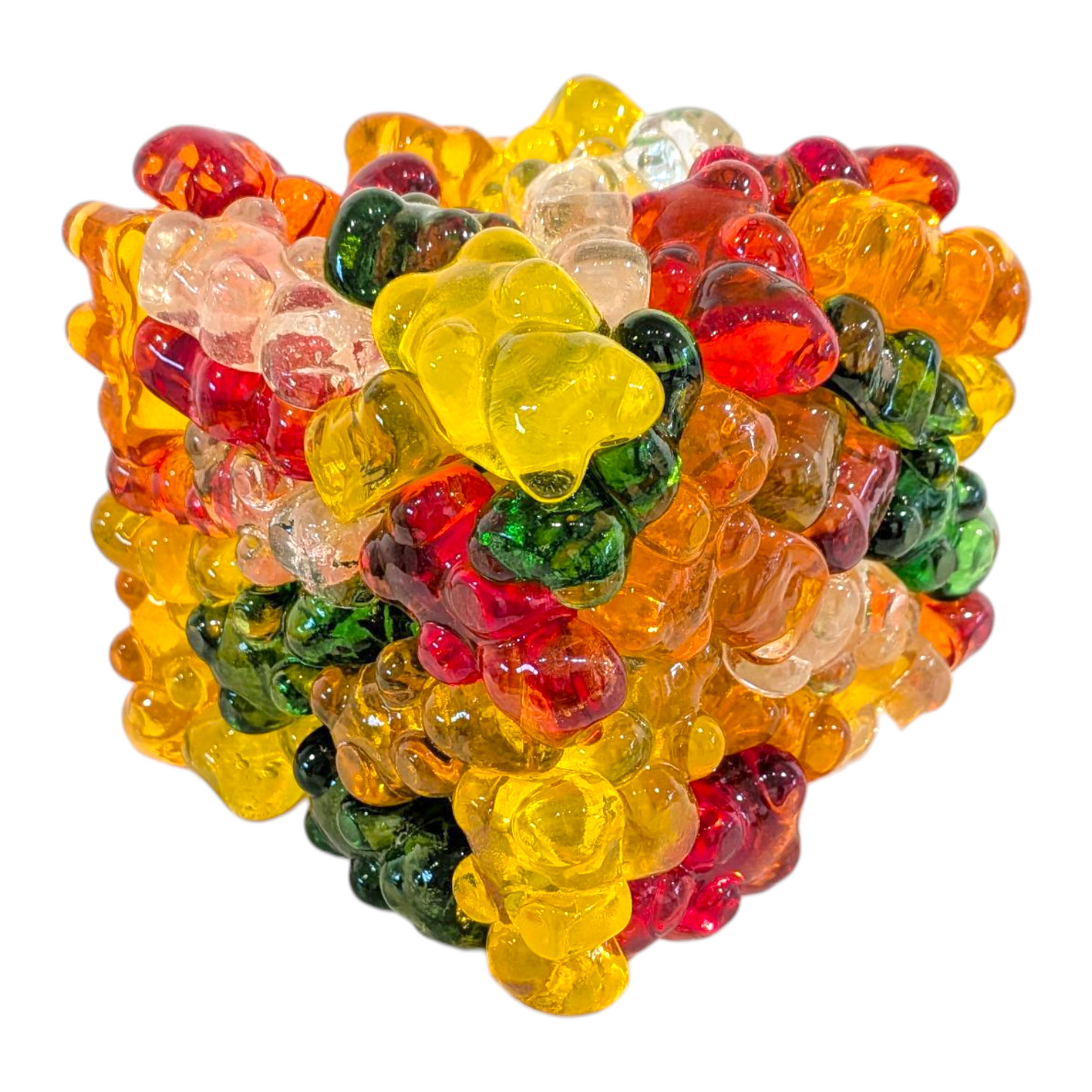 Eriko Kobayashi "Gummy Bear Cube" Sculpture