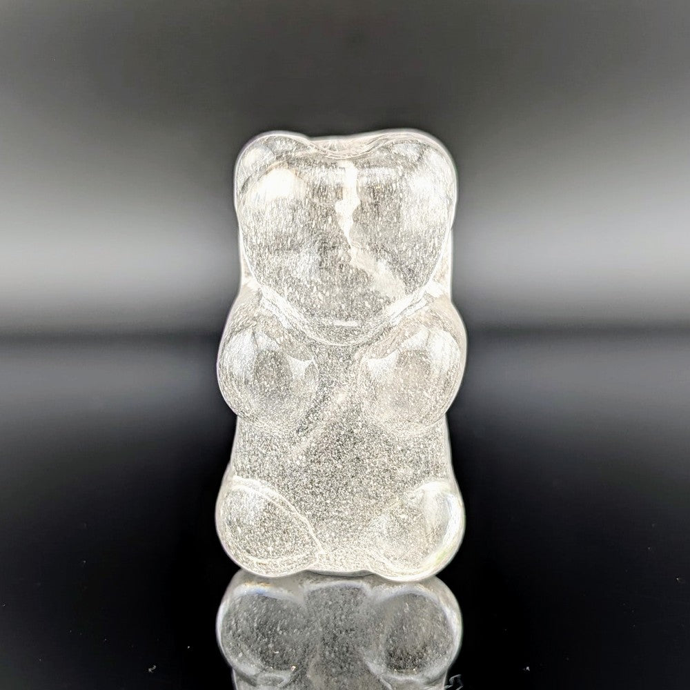 Eriko Kobayashi
Gummy Bear (White), 2024
Glass Sculpture
Approx. 28 x 48 x 19 mm

From Eriko Kobayashi's Hyperrealistic Glass Food Series